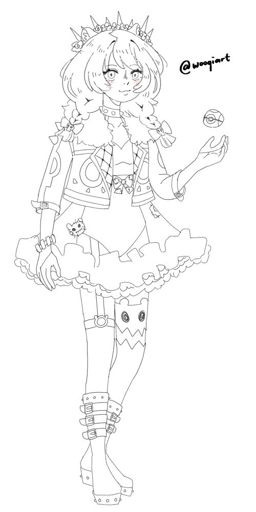 dark type gym leader wooqi (sketch)