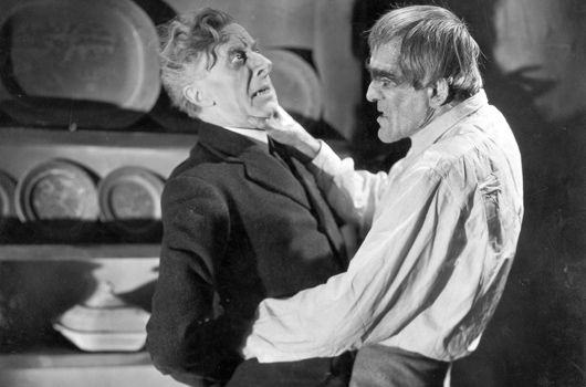 The ghoul attacking a man