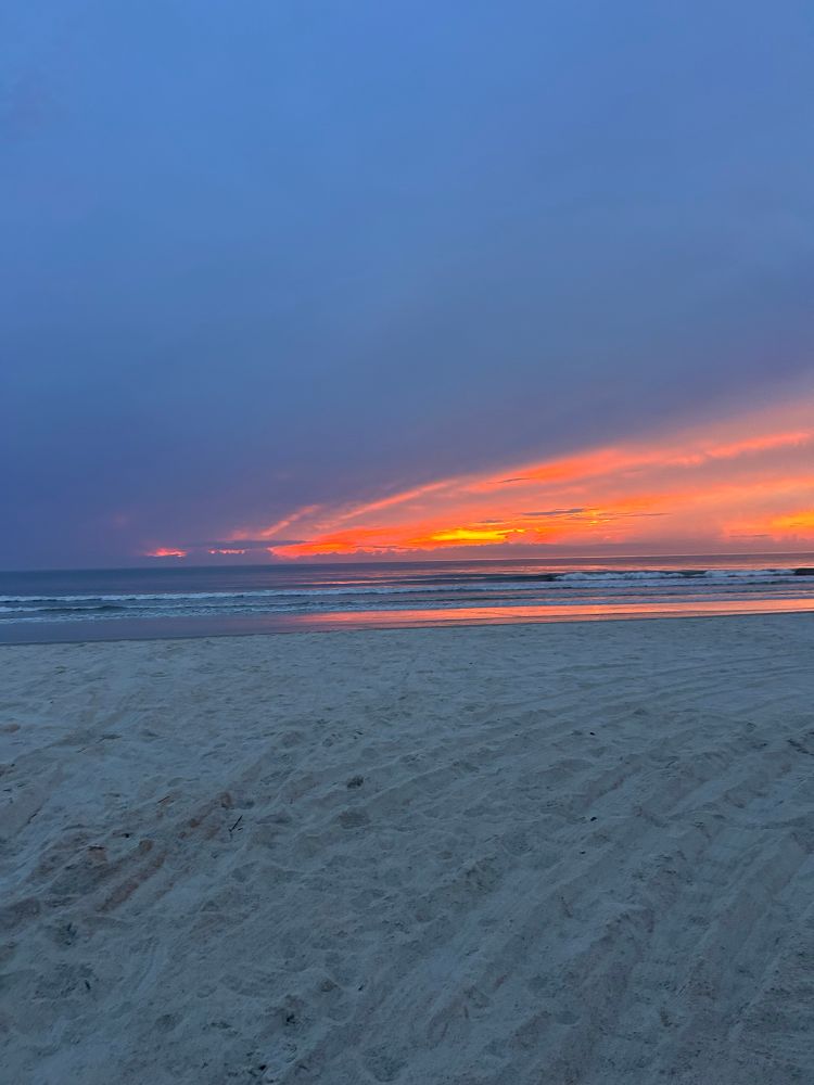 Sunrise on the beach 