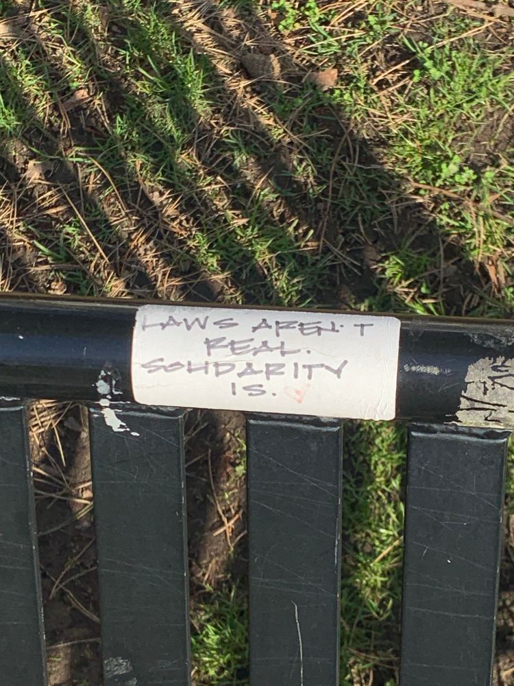 Radical graffiti outside Seattle pcc 
