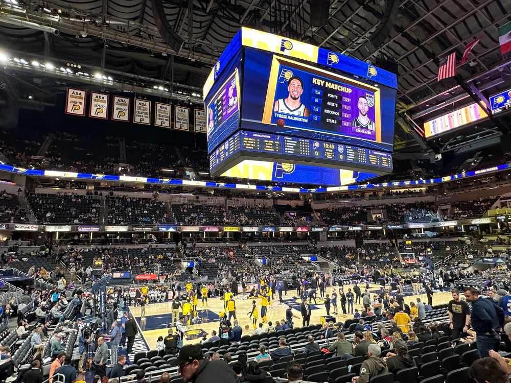 Indiana Pacers vs Sacramento Kings at Gainbridge Fieldhouse.