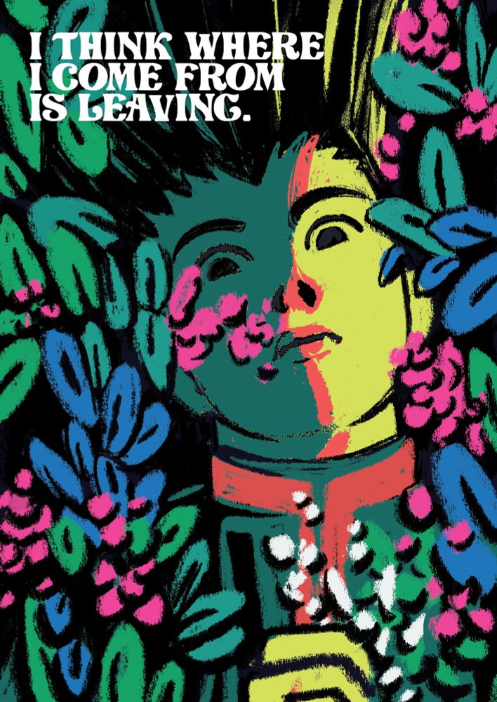 Cover page featuring Gon Freecss from Hunter x Hunter. The title reads "I think where I come from is leaving."