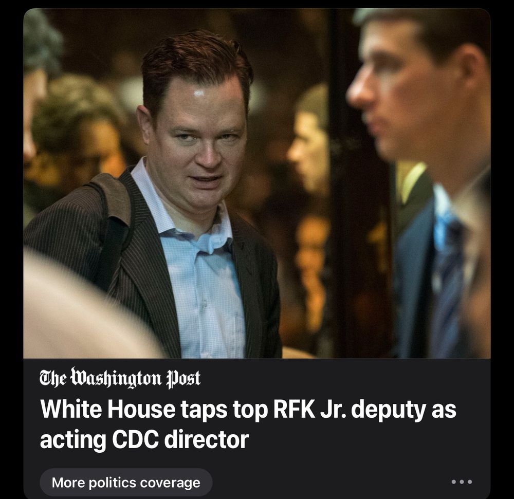 Washington post picture of new acting CDC director 