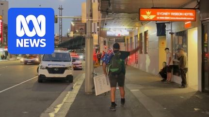 Two men are charged after a police officer was assaulted during a brawl at a hotel in Sydney's CBD, following Sunday's anti-immigration March for Australia rally.