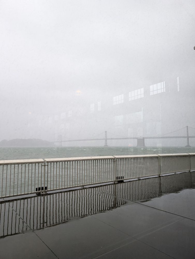View of the Bay Bridge from the Exploratorium 