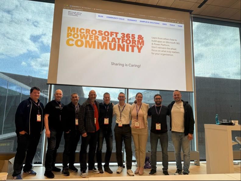 The Microsoft 365 Extensibility workshop crew at ECS2025