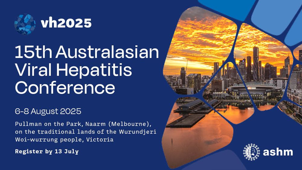 15th Australasian Viral Hepatitis Conference 6-8 August 2025. Register by 13 July