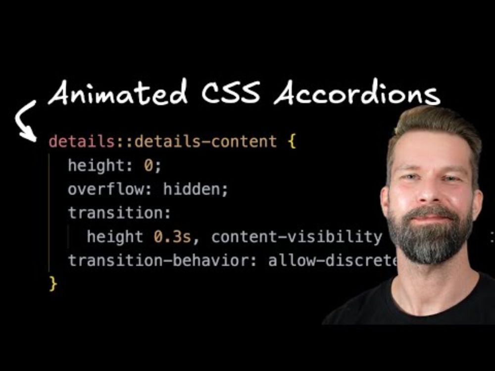 Creating Animated Accordions with the Details Element and Modern CSS