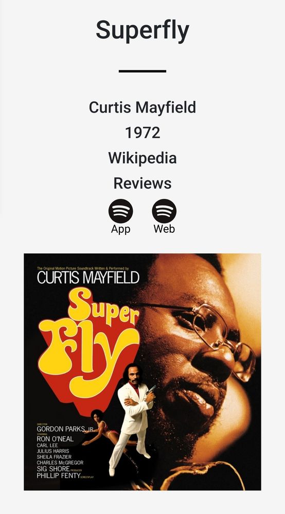 Album cover for Superfly