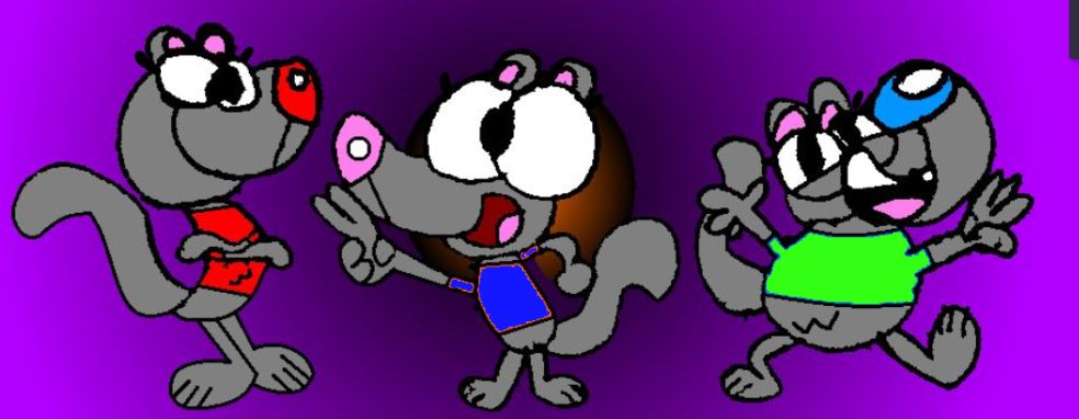 Matilda Bushtail (Mike's Girlfriend) (blue)
Mandy Mongoose (Mack's Girlfriend) (red) 
Marlene BushTail ( Murray's Girlfriend) (green) 