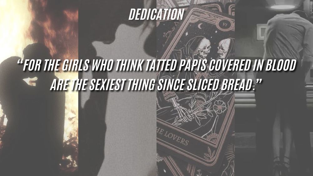 spoiler alert: i came up with the dedication on the spot and it'll be a working dedication for now *unless* i'm not changing it! enjoy being delulu and kicking your feet besties <33