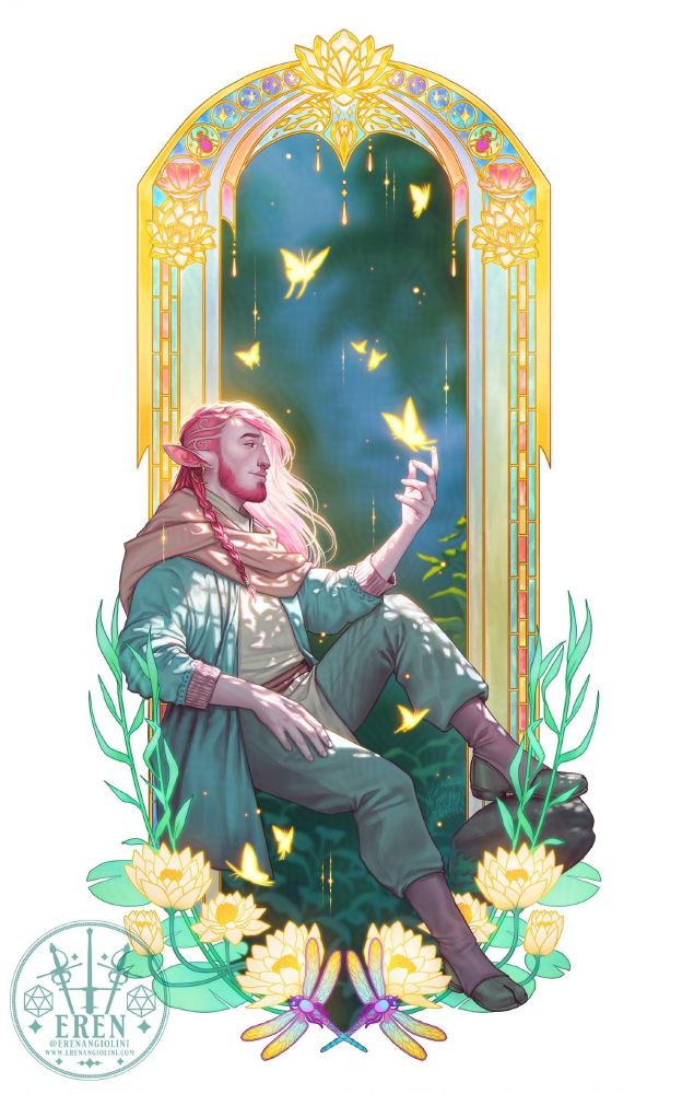 Illustration of Critical Role’s Caduceus Clay.