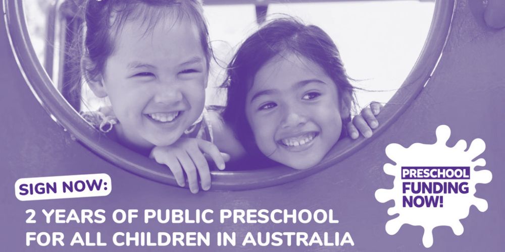 2 years of free public preschool for every child in Australia