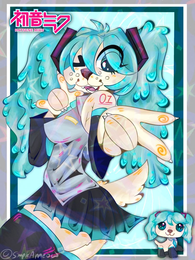 Hatsune Miku but the weird LSP sticker edit