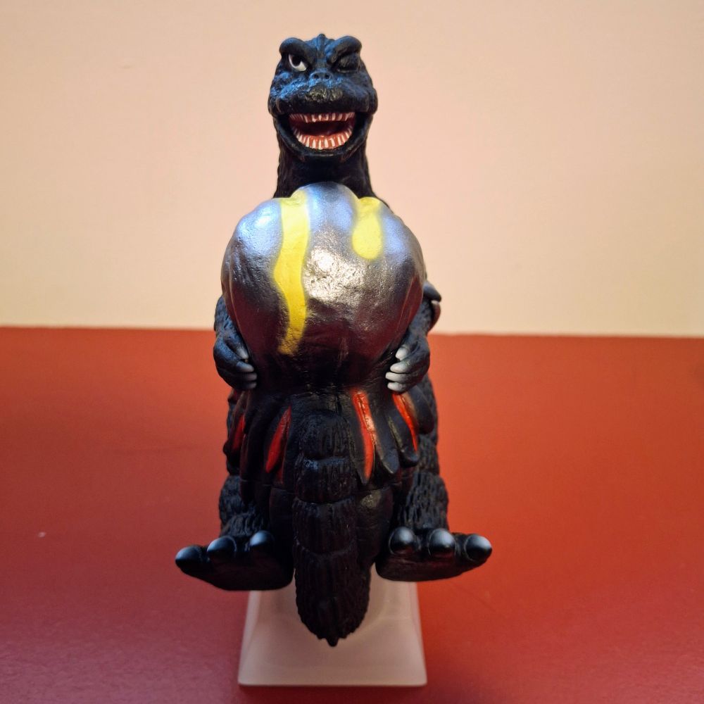 Bandai Movie Monster Series Posing Godzilla (1971) soft vinyl figure - front profile