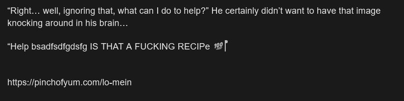 Two writers making Lo mein