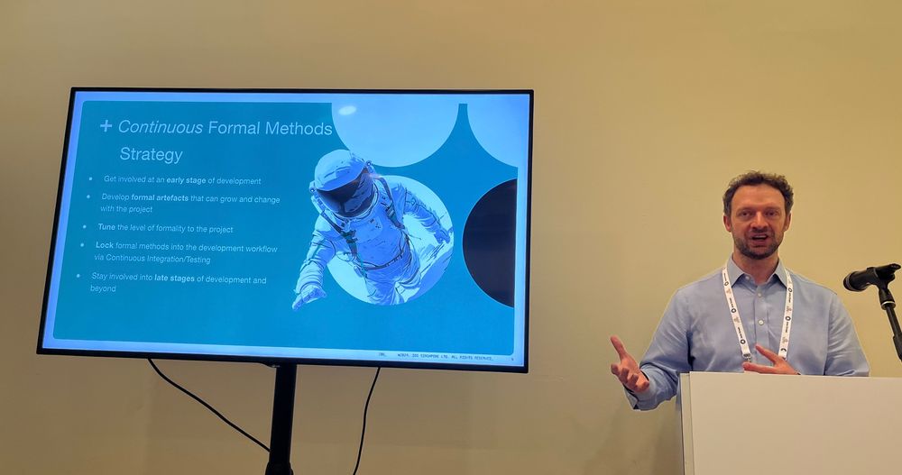 Photo of James Chapman giving his talk.
