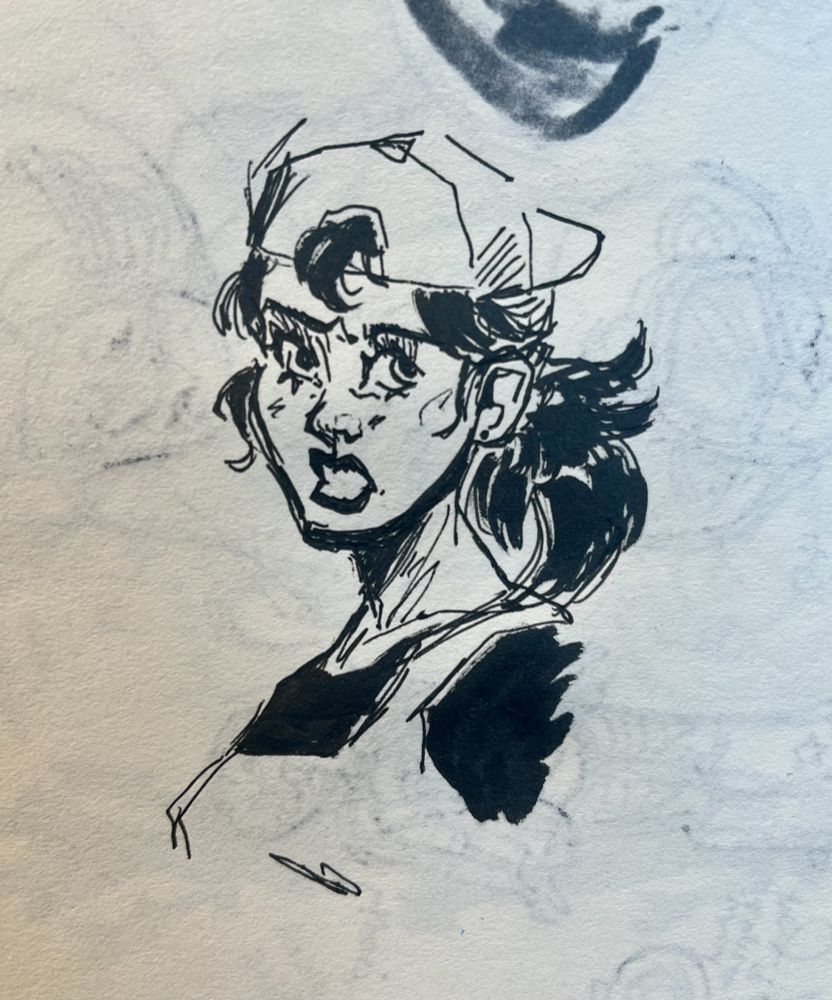 Pen sketch of Verity Carlo from Transformers