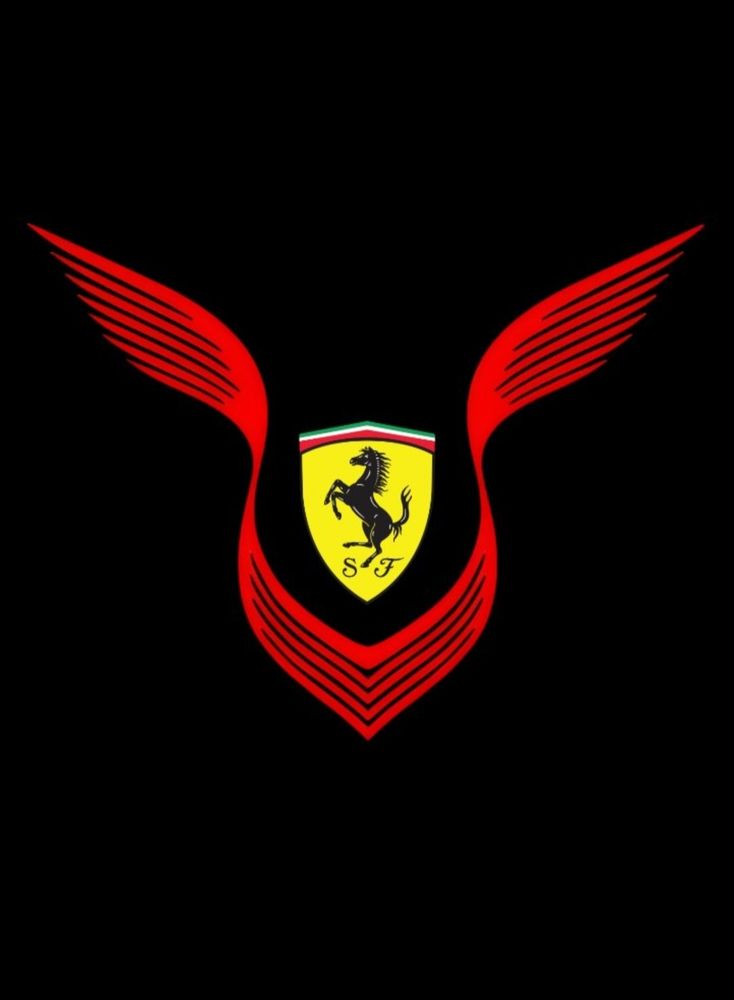 Ferrari logo inside Lewis Hamilton logo