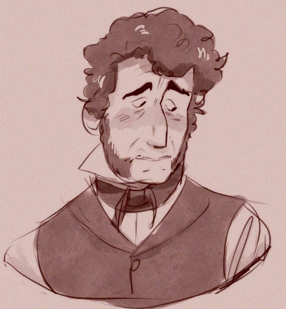 digital sketch of dr henry goodsir from the terror