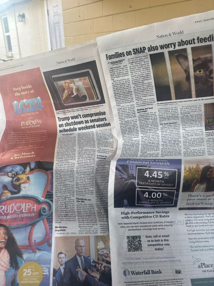 Print version of the Sunday Tampa Bay Times 