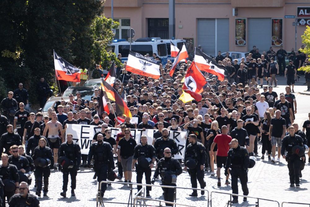 2024-08-24 Jung-Neonazis gegen den CSD in Magdeburg