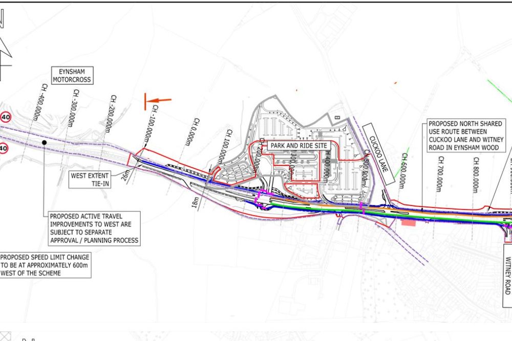 Eynsham Park & Ride connection - Phase 1 Overview, © Oxfordshire County Council