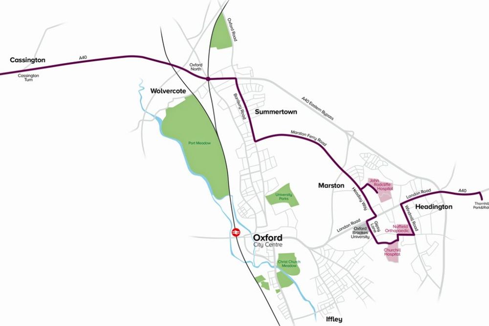 detail, Pulhams H2 to Thornhill route from 18 May 2025