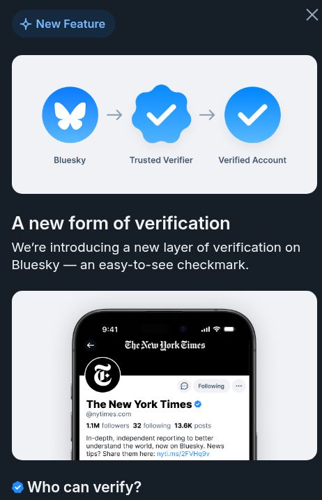 bluesky verification notification 