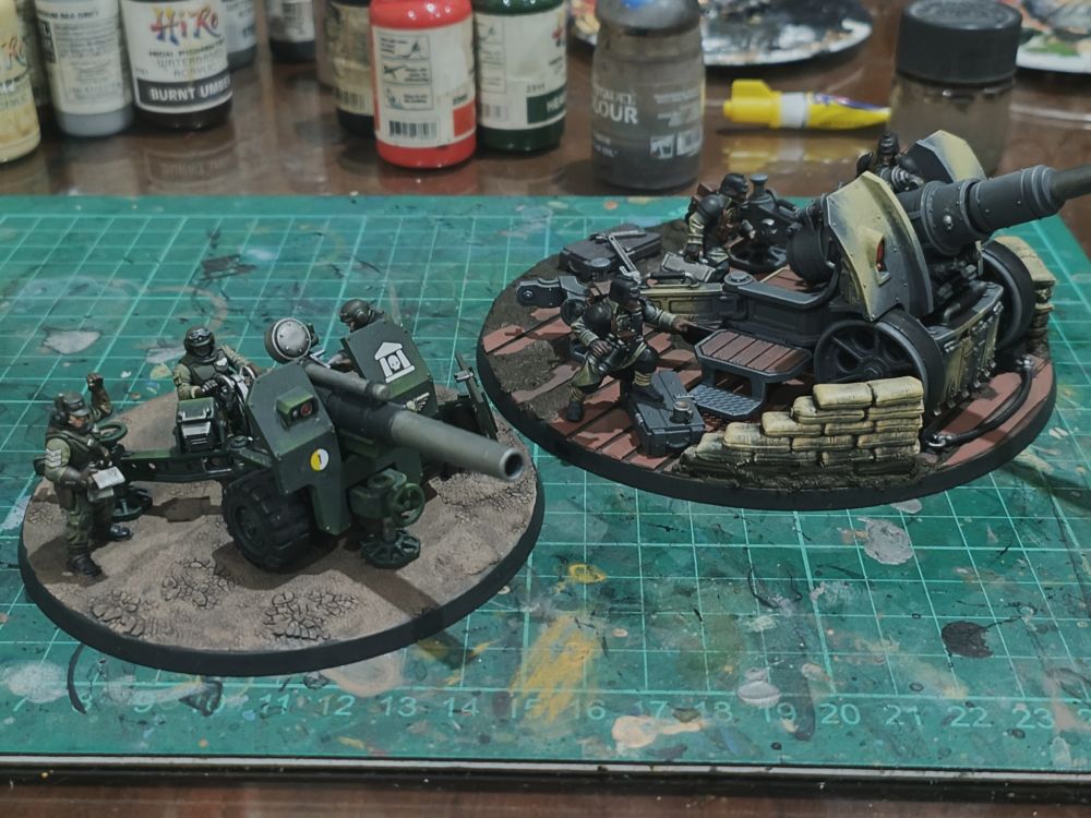 Comparison with the much smaller Cadian field ordnance battery