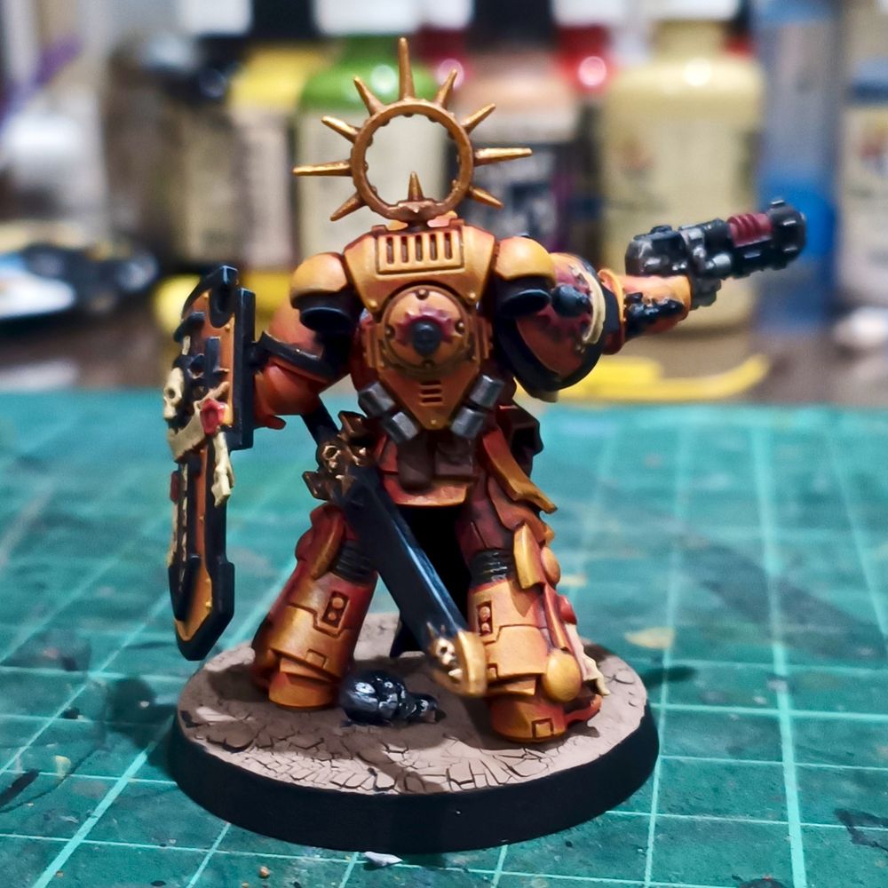 Rear view showing his power pack