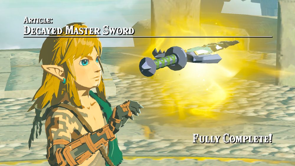Graphic for the Decayed Master Sword article.