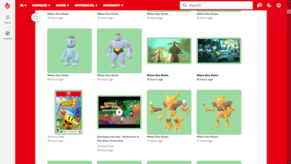 The Fandom Nintendo site where screenshots have been taken from Zelda Wiki without attribution.