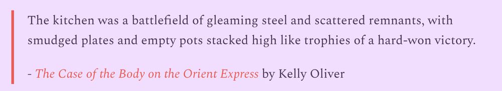 Quote from THE CASE OF THE BODY ON THE ORIENT EXPRESS