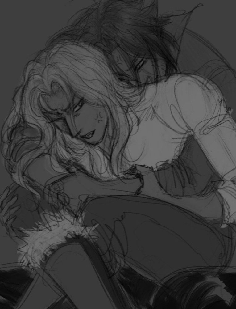 Trevor Belmont surprises Alucard from behind with a full body hug, locking his arms and legs around him. Alucard has a hard time getting him off. Probably moments before they wrestle.