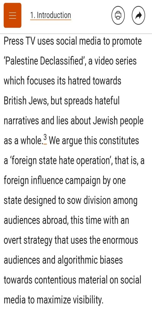 Which targeted pro-Palestinian media, which it paints as 'hate speech'