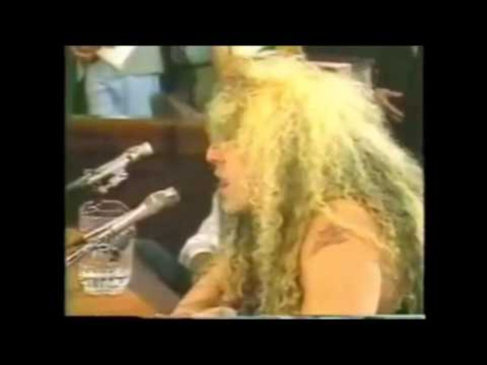 Dee Snider's PMRC Senate Hearing Speech (Full)