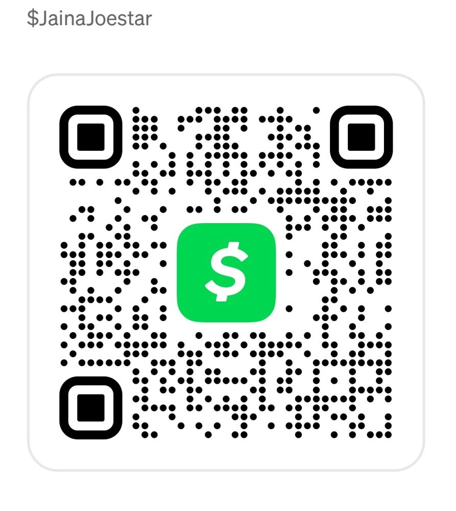 A cash app scan code for $jainajoestar