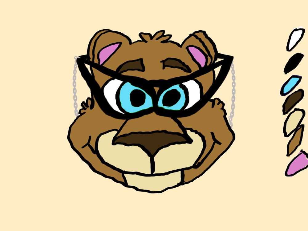 2D closeup of techbear