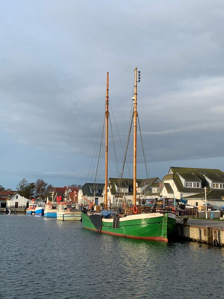 Sailing boat Vitte Harbor Hiddensee