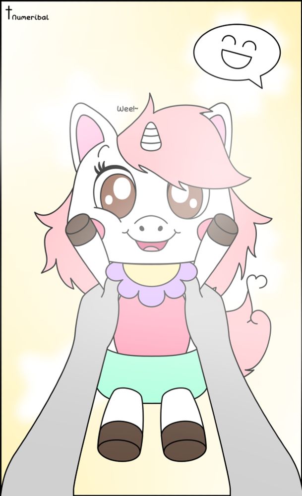POV: You are holding a baby unicorn, Milkshake.
Milkshake by CoffeeJinx!