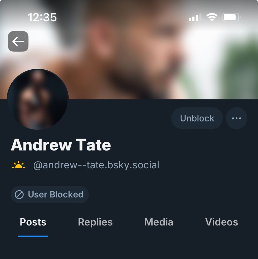 Just a screencap of the Andrew Tate (or a troll using his name) account that popped up in the wake of trolls all migrating over to Bluesky 