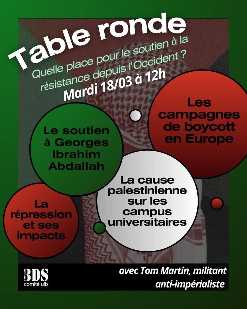 Table ronde "Quelle place pour le soutien à la résistance depuis l'Occident ?"