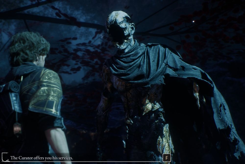 The Curator from Expedition 33; tall, humanoid creature with no face