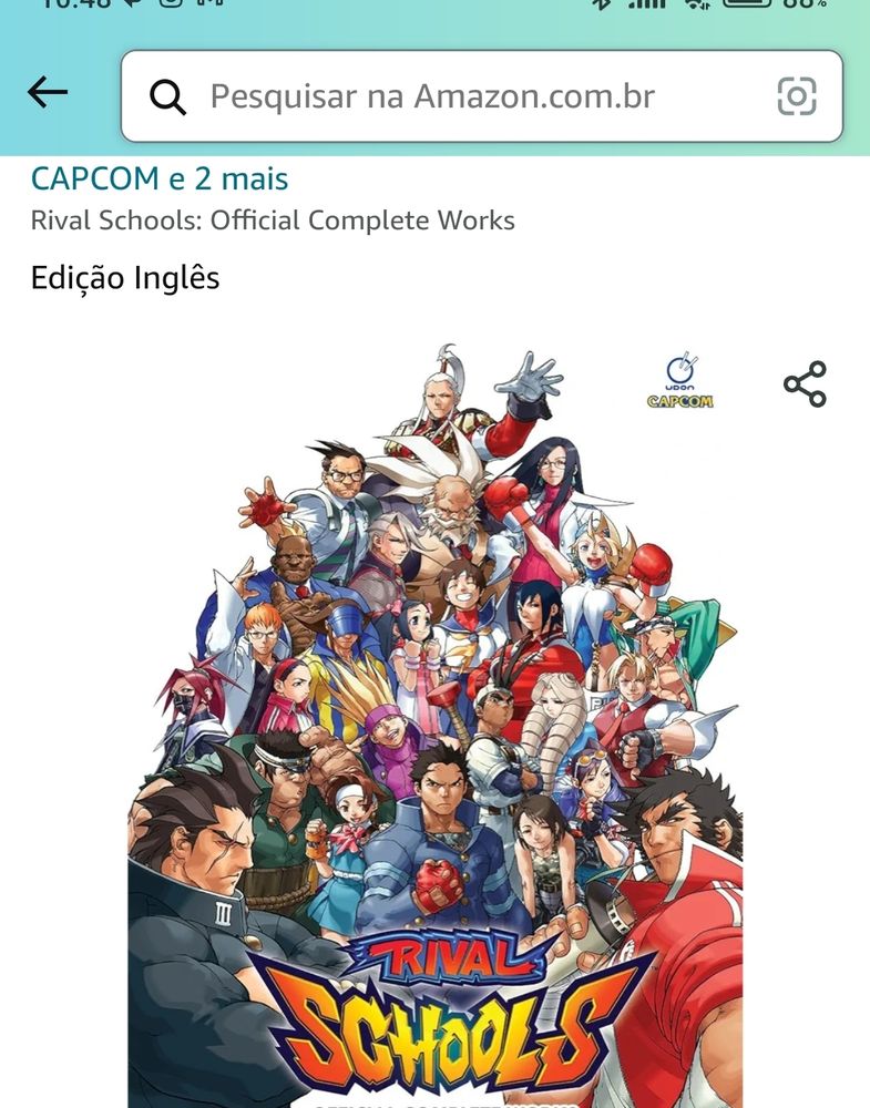 Rival Schools Official Complete Works. Novo artbook da Capcom em parceria com a Udon.