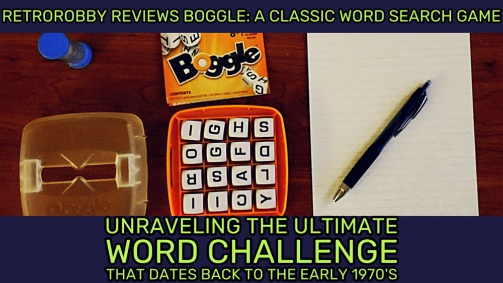 RetroRobby Reviews Boggle: A Classic Word Search Game Dating Back to the Early 1970s! (Episode 2)