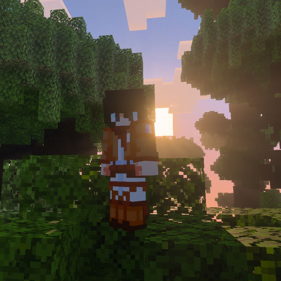 Front perspective of Mikasa in-game with Vibrant Visuals