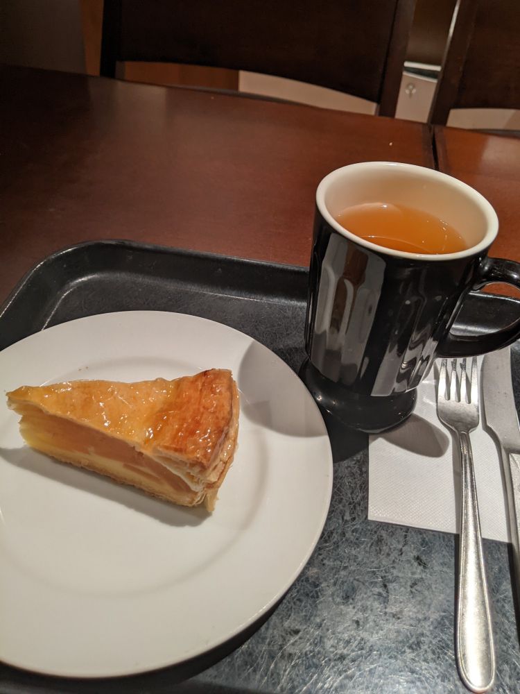 Apple pie and camomile tea