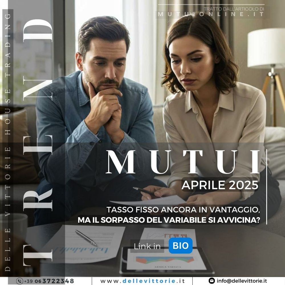 MUTUI: tasso fisso ancora in vantaggio, ma il sorpasso del variabile si avvicina?