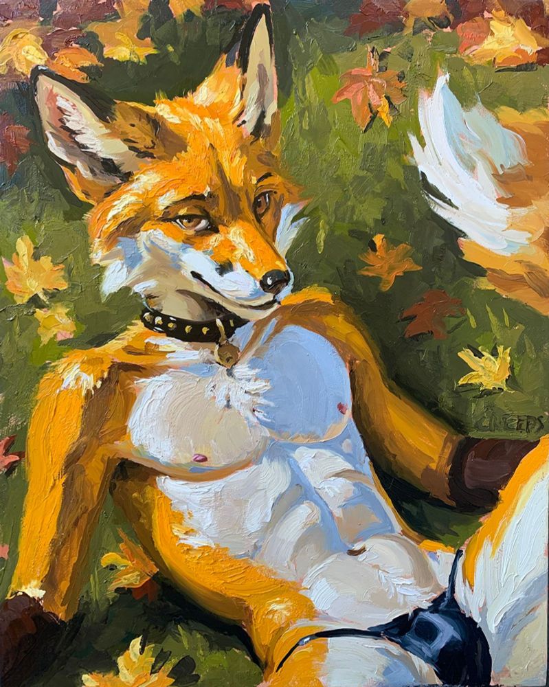 Foxy Fall Print — art by creeps